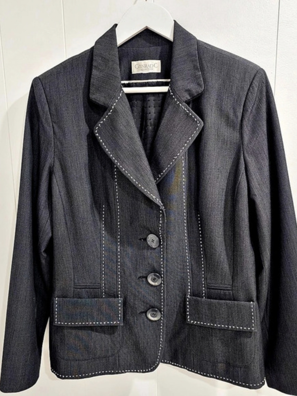 Conrad C 8-10 Charcoal Blazer Old Money Academia Preppy Heritage